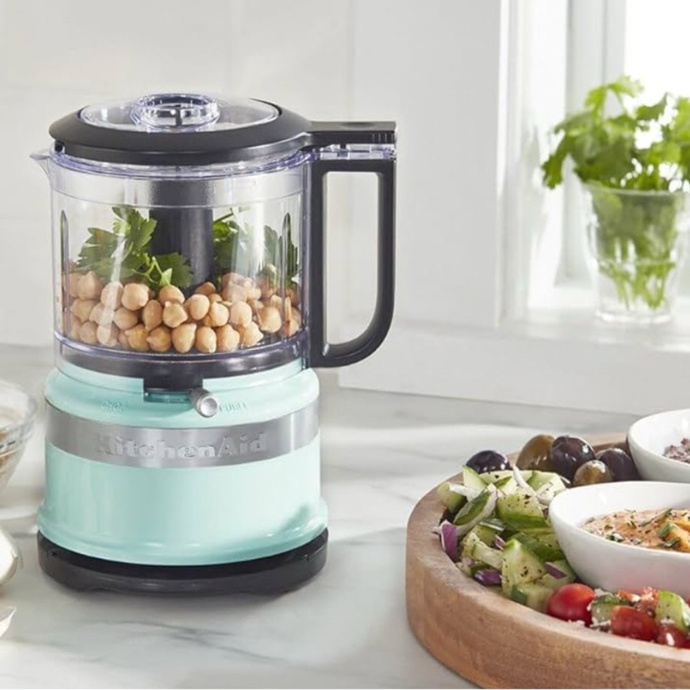 KitchenAid 3.5 C Aqua and Black Food Processor/ Chopper